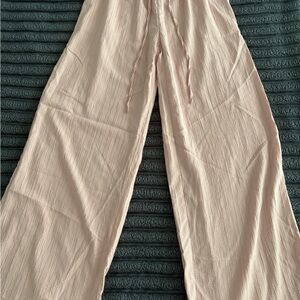 SHEIN Cream Wide Leg Pants